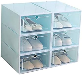 ZRSJ vodootporne 6 debele prozirne kutije za cipele, plastična kutija za cipele, kutija za ladicu Flip cipele za kućnu uredsku pohranu