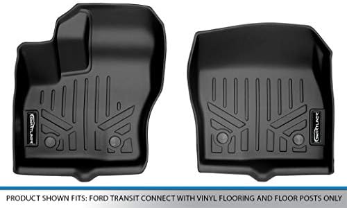 Max Liner A0328 za 2014-2021 Ford Transit Povezivanje sa vinilnim podovima i podnim postovima, crni