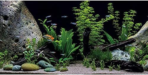 Awent vinyl podvodni vodeni biljni riblje rezervoarsko pozadinsko kamen rijeka Beat & Lake Aquarium pozadina 60x24 inča