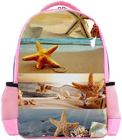 VBFOFBV Unisex ruksak za odrasle sa putne radove, plažom Starfish Ljetne školjke