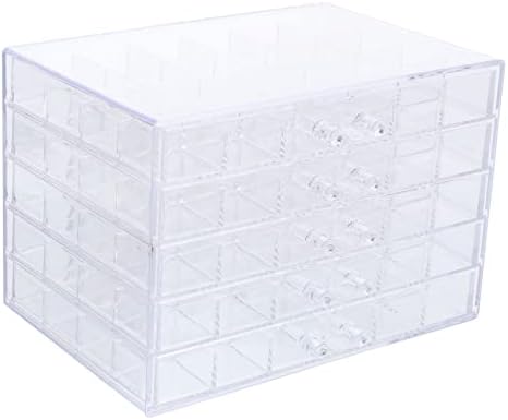 HANABASS kutija za skladištenje Clear Container ukrasi za nokte Desktop dodaci Nail Tip Organizator Box Craft Organizator Clear Nakit