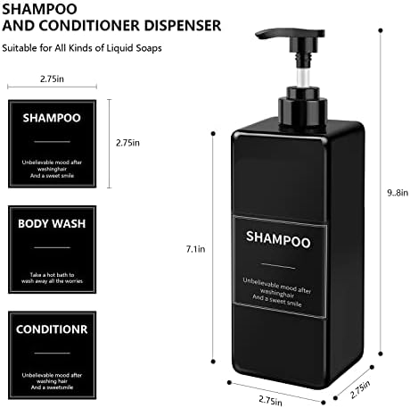 Šampon i regenerator Raspršivač i rezideri za punjenje boca - prazan šampon regenerator za pranje tijela Dispenzer set-modernih šampona