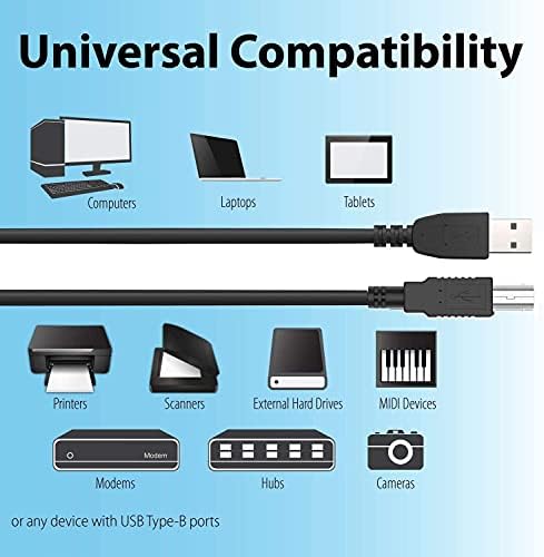 MARG USB kabel za Epson Stylus photo 7825 C83 C84 C86 Printer, Epson Stylus CX9475 NX400 NX415 NX510, Epson Stylus Photo R280 R2880