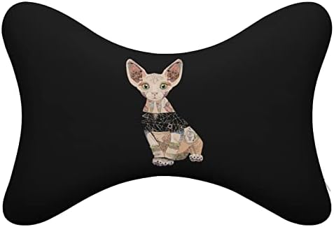 Pride Sphynx Cat Jastuk za automobile 2 kom Udobni automatsko jastuk od glave-glave