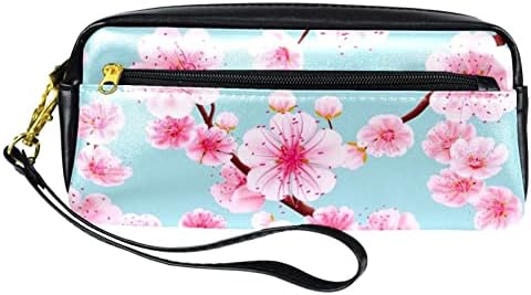 Tbouobt pokloni za muškarce Žene šminke torbe toaletne torbice Male kozmetičke torbe, opružni cvijet Pink Blossom Japanese