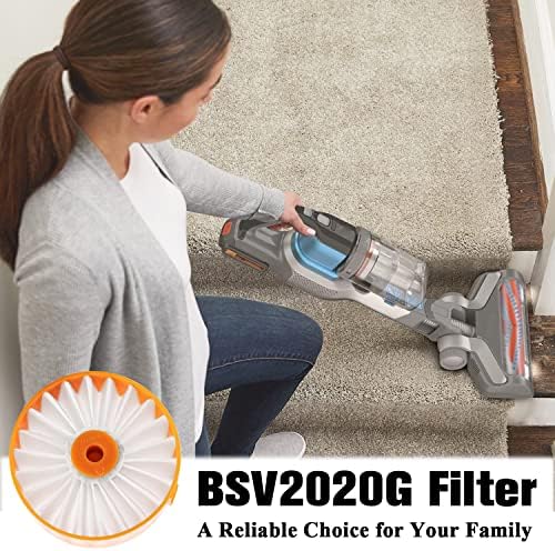 Zamjena filtera za Black & amp; Decker Powerseries Extreme CordLess Stick usisivač pogodan za BSVF1 BSV2020 BSV2020G i BSV2020P. zamijenite