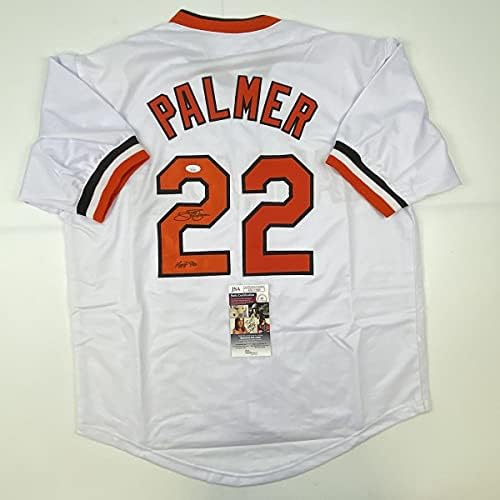 Potpisano / potpisano Jim Palmer HOF 1990 Baltimore bijeli Bejzbol dres JSA COA
