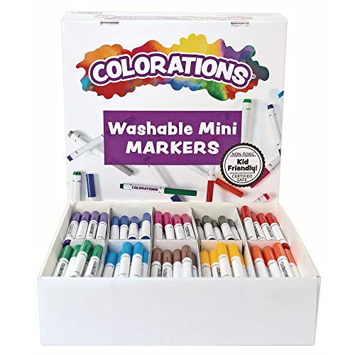 Colorations perivi Mini markeri, 200 markera, 10 boja, bojenje, papir, deca, crtanje, smele boje, učionica, Predškolska, umetnički Pribor, školski pribor, Zanatski projekti