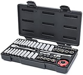 GEARWRENCH 1/4 Drive Standard & duboko SAE/Metric Mechanics Set alata 51 Pc., 6 tačka-80300