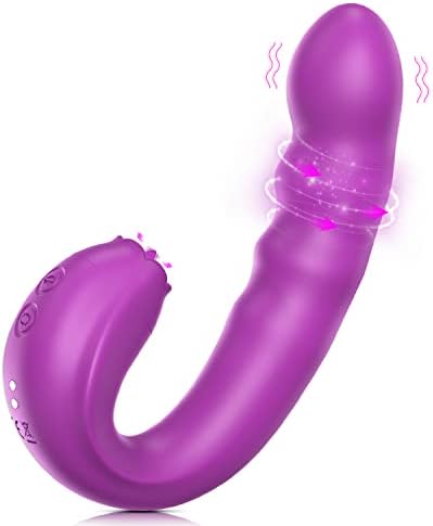 Rotirajuća klitorista lizanje G Spot Vibrator: klitorisni jezik dildo stimulator za vaginalni užitak, analni masažer za bradavice
