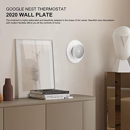 Snow Metal ploča Kompatibilan za Google Nest Thermostat 2020, Gnijezdo trim ploča, Google Nest termostat Zidna ploča, Google Nest Poklopac ploča TRIM komplet