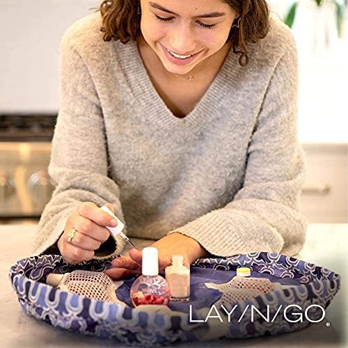 Lay-n-Go Nail Spa vezice kozmetički akrilni držač laka za nokte, Organizator & toaletna torba za putovanja, i svakodnevna upotreba