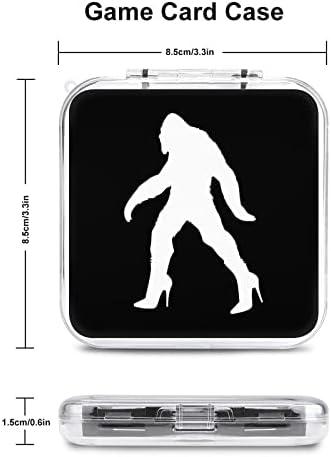 Bigfoot Sasquatch High Heels Game Card Case ShootFooff Game Kartica za pohranu 6 utora Zaštitna kutija kompatibilna sa preklopnim