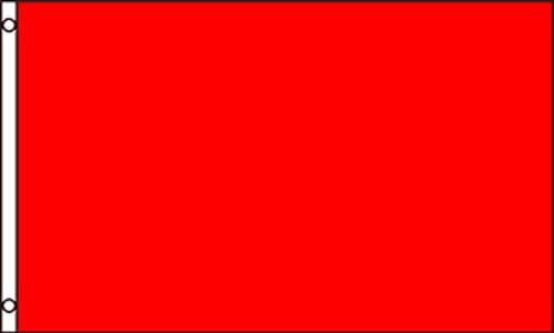 Najlonska crvena čvrsta boja, 3'x5 'najlon 210D-s zastava sa isječcima