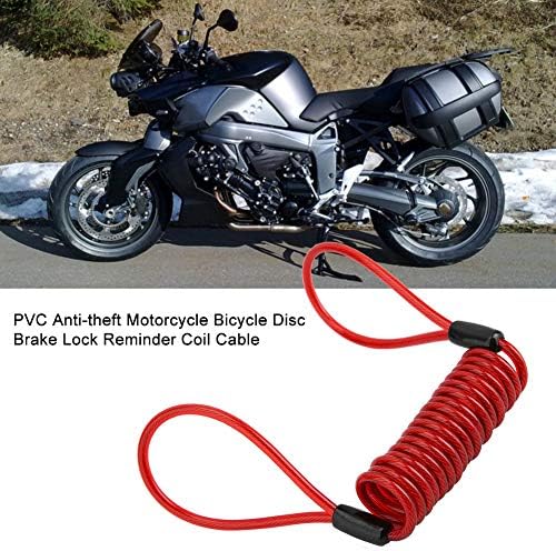 Sigurnosni čelični kabel sa petljom, PVC anti krađa dvostruka petlja fleksibilna brava kabela za zaštitu motocikala na upravljaču