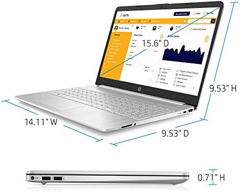 HP 15-dy1024wm 15.6 inča HD i3-1005g1 3.4 GHz 4GB RAM 128GB SSD Win 10 Dom u S modu srebro