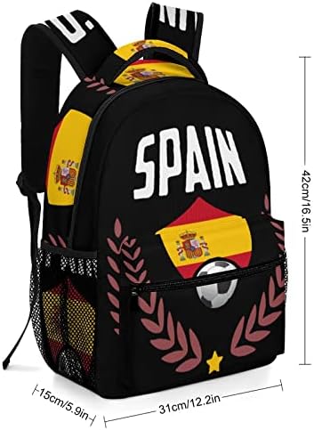Španija Fudbal Periec Backpack BookBag slatka smiješna tiskana grafika za studij knjige Putovanje