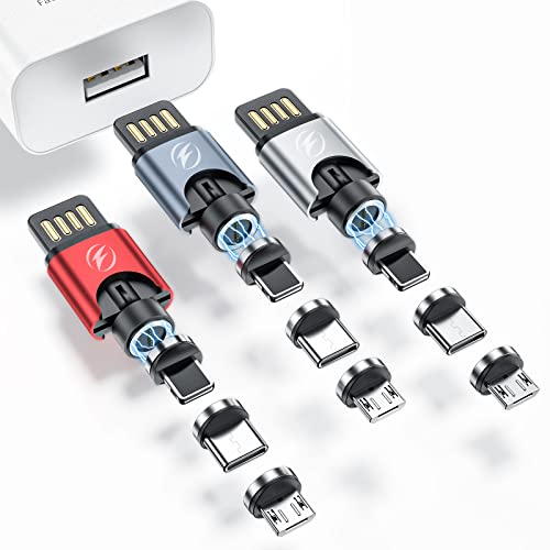 Seynli 3 u 1 magnetni USB punjač, bežični USB kabl za punjenje, kompatibilan sa I-Product telefon, i Android Micro USB uređaj-3 Paket
