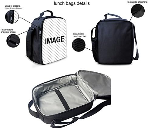 UNICEU Kids Fashion School komplet ruksaka sa termo torbom za ručak i Pernicom, 3 u 1