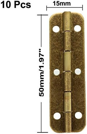 Uxcell 1,97 Antikni brončani šarki Retro zamjena šarke sa vijcima 10kom