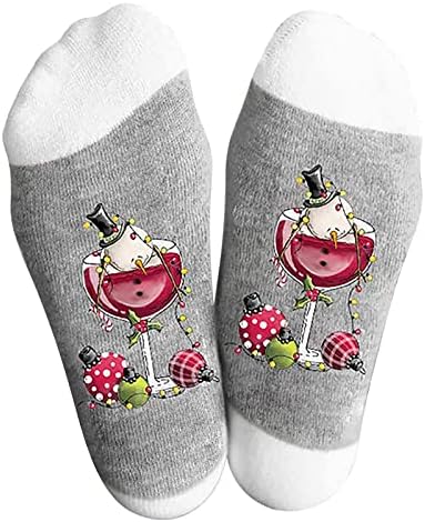 1 par božićne muškarce i žene Ležerne čarape Slatki uzorak Ležerne čarape Torba Pamuk Prikaži čarape Tinejdžerske čarape