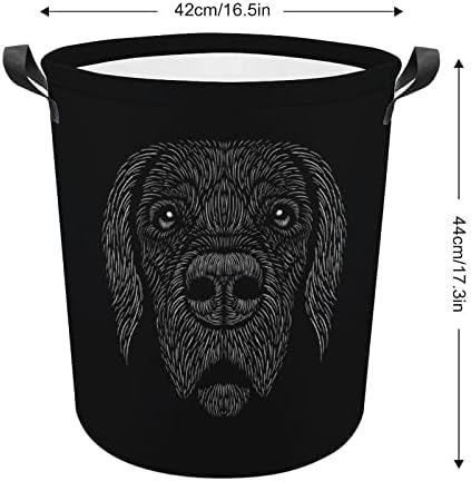 Pas Labrador velika korpa za veš torba za pranje sa ručkama za koledž spavaonica prijenosni