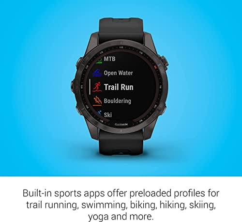 Garmin Fenix 7S Multisport GPS Touchscreen Smartwatch zaštitni paket / sa SETPOT kaljenim staklom HD zaštitnik ekrana, 42 mm