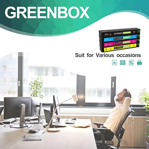 GreenBox prerađeni 972a zamena kertridža sa mastilom visokog kapaciteta za HP 972A 972 za HP PageWide Pro 477dw 377dw 477dn 577dw