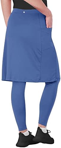 Ženska teniska suknja sa ugrađenim u gamašima koljena duljina golf suknje za suknje s džepovima