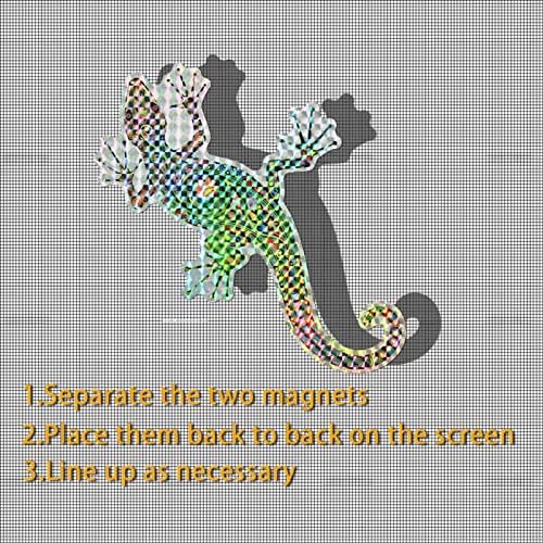 Kreativni gekonski ekrani za usisavanje naljepnica DIY prozor naljepnice protiv ptica naljepnica za hladnjak (12pcs) Naljepnice za