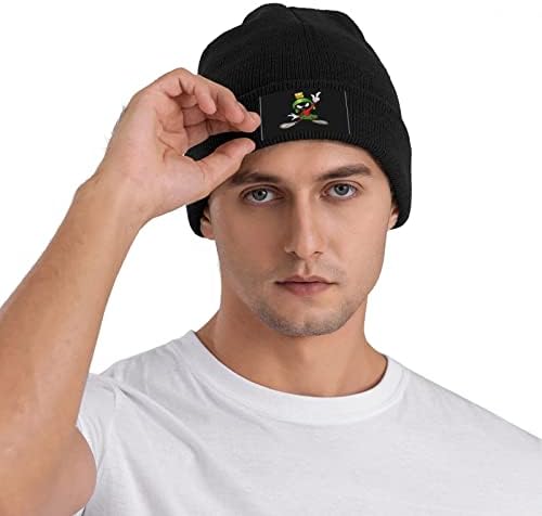 ma-rvin ma-rtian kapica za muškarce žene Slouchy pleteni šešir zimski šešir Lobanja kapa crna