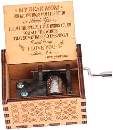 Kisangel Box Retro Rođendan Mehanizam zahvaljujući vintage majčinim muzičkim poklonima - poklon love klasični ukras ukras Decor Day