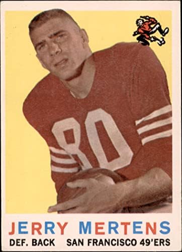 1959 TOPPS 42 Jerry Mertens San Francisco 49ers Dean's Cards 5 - Ex 49ers