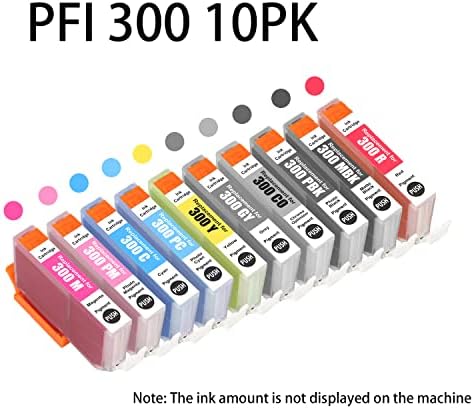 T2toner prerađen 10 pakovanja PFI-300 PFI300 zamena kertridža sa mastilom za Canon PRO-300 profesionalni fotografski Inkjet štampač.