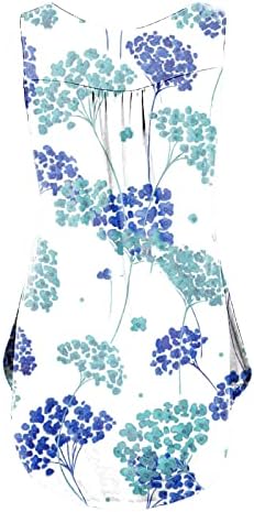 Uqrzau ženski oblikovanje bodi, cvjetni ispis plutane majice bez rukava na rukavu prsluk 2023 vrhovi