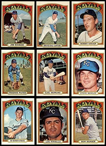 1972. Topps Kansas City Royals Team set Kansas City Royals VG + Royals