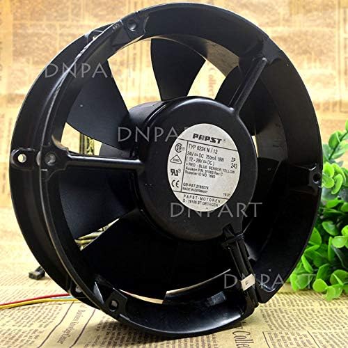 DNPART kompatibilan je za PAPST Typ 6224N / 12 6224N / 12 172 * 51mm 24V 18W ventilator za hlađenje od 3 žice