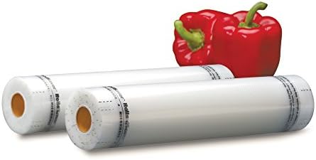 FoodSaver 11 & 34; x 16 ' Vacuum pečat role sa BPA-free višeslojnim konstrukcija za očuvanje hrane, 2-Pack