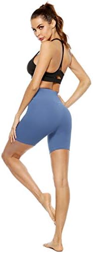 PERSIT ženske kratke hlače za jogu sa printom visokog struka sa 2 skrivena džepa, atletske kratke hlače za kontrolu stomaka koje nisu