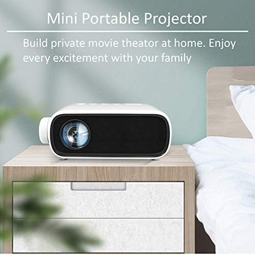 Mini filmski projektor sa podržanim 1080p, prenosivim video projektorom za laptop / telefon, pametni LED džepni kućni kazalište sa