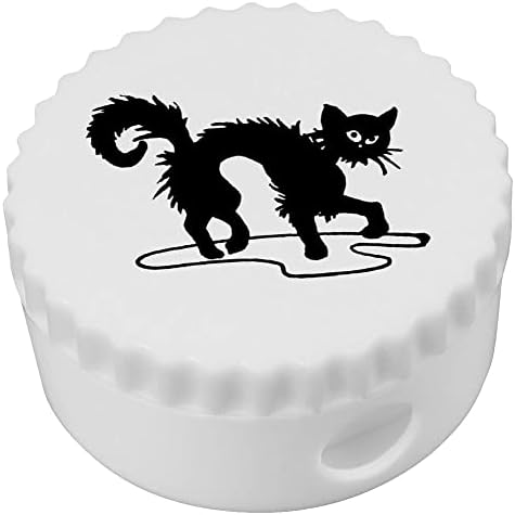 Azeeda 'Shaggy Black Cat' Compact offica