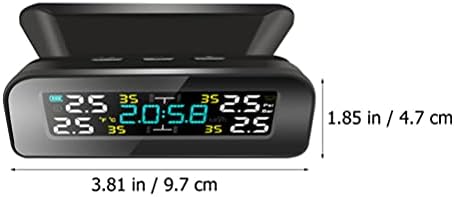 Wakauto auto monitor guma TPMS TPMS sistem za nadgledanje pritiska u gumama Bežični 360 ° Vremenski monitor Tlak VELIKI LCD ekran