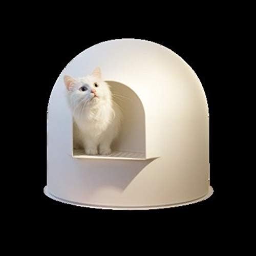ZRSJ elegantna i izdržljiva zatvorena kutija za otpatke, jednoslojni veliki toalet za mačke, nepropusna i prelivna kutija za mačke