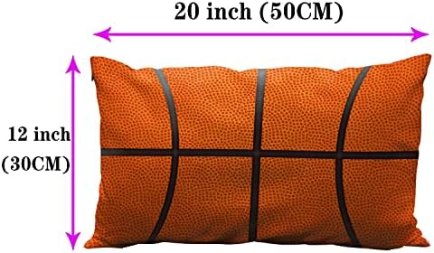 Wozukia košarkaški jastuk jastuk sa loptom uzorak uzorak na ormarić na ormaru za spavaću sobu za spavaću sobu / dnevnu sobu / kauč